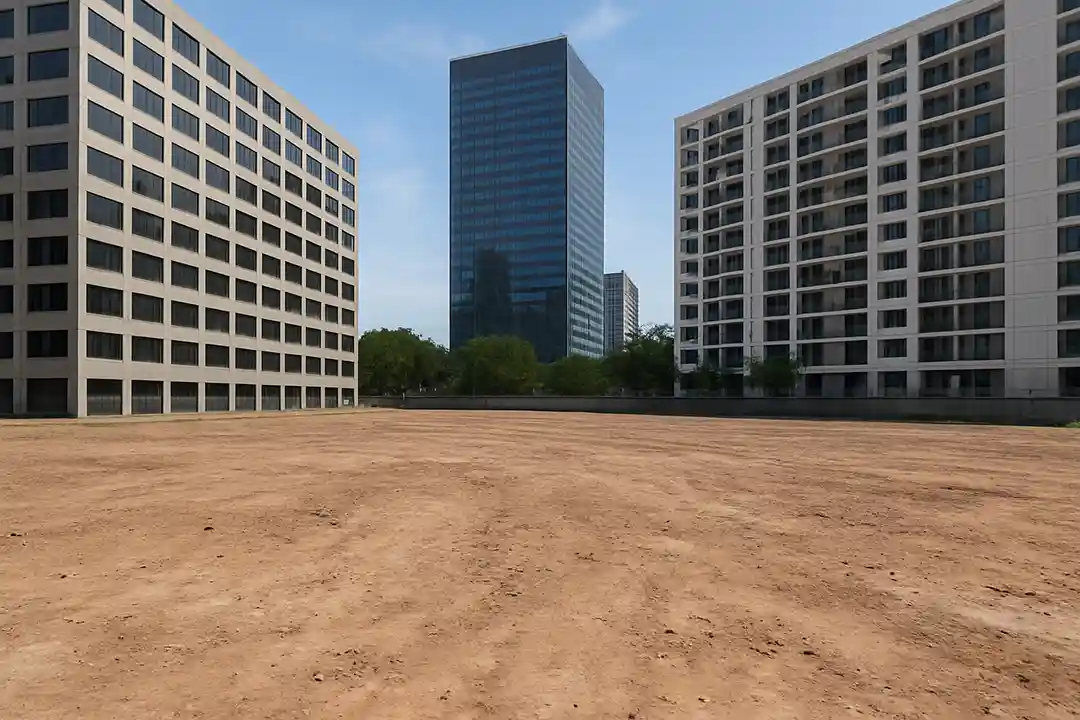 Foto Tanah Kosong Di Antara Gedung