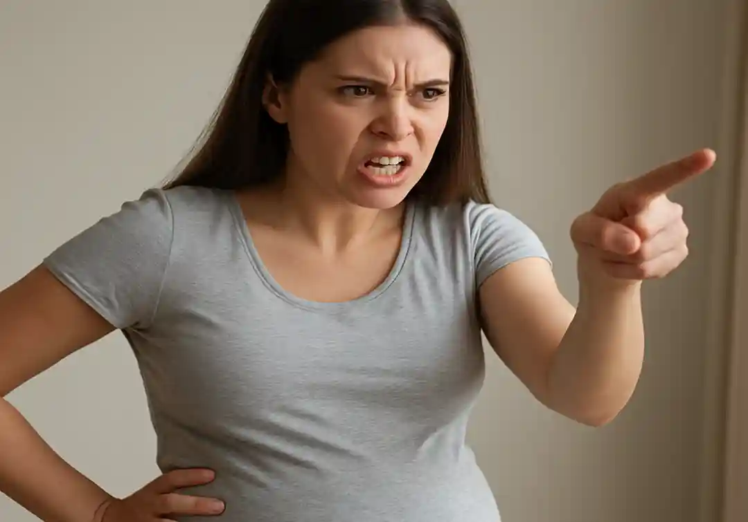 Foto Ibu Hamil Sedang Marah